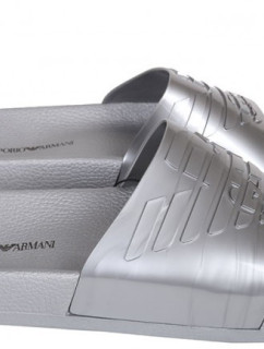 Pantofle model 7456204 stříbrná - Emporio Armani