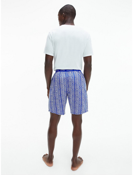 Pánske krátke pyžamo 000NM2128E - W17 - Modrá - Calvin Klein