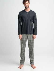 Vamp - Pohodlné dvoudílné pánské pyžamo model 16725270 - Vamp