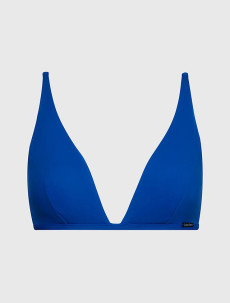 Dámská plavková podprsenka BIKINI model 18405297 C66 modrá - Calvin Klein