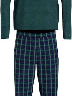 Pánské pyžamo UM0UM03130 0WP zelené káro - Tommy Hilfiger