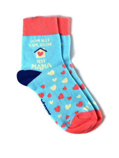 Ponožky SOXO - "DOM JEST TAM GDZIE JEST MAMA" ("Dom je tam, kde je mamička")
