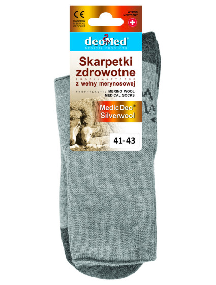 Zdravotné ponožky MEDIC DEO SilverWool - JJW DEOMED