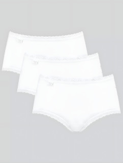 Dámské kalhotky Sloggi 24/7 Cotton Lace Midi C3P bílé
