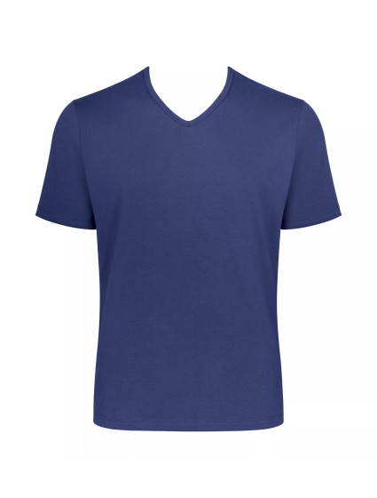 Pánske tričko GO Shirt V-Neck Regular Fit - VINTAGE DENIM - modrá 00QF - SLOGGI