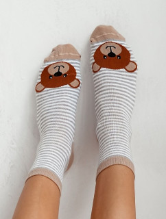 Dámské ponožky 0200 s medvídkem 3741 model 19639587 - Milena