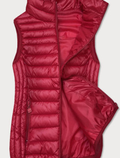 Červená dámská vesta se stojáčkem model 16305048 - S'WEST