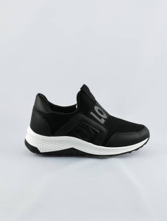 Černé dámské boty slip-on (C1003)