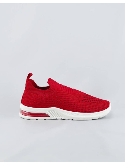 Červené dámské nazouvací sportovní boty (LDH886)