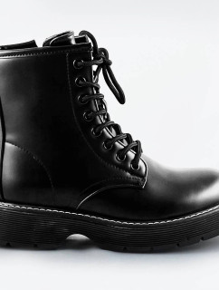 Černé dámské šněrovací boty model 17624693 - WELLSPRING