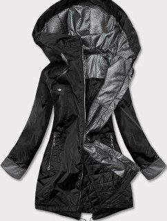 Černá dámská bunda s ozdobnými manžetami model 17784540 - S'WEST