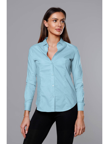 Světle modrá klasická dámská košile (HH039-41)