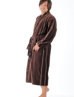 TERAMO pánske bavlnené kimono čokoládovo hnedá - Vestis