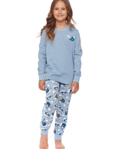 Dětské pyžamo model 17748992 modré s lenochodem