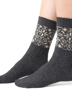 Ponožky s vlnou šedé vzor model 18934581 - Steven