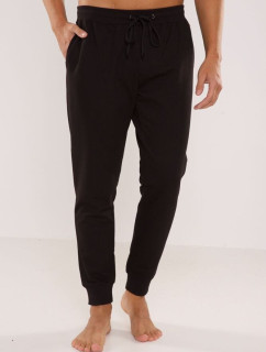 Pánské pyžamové kalhoty tepláky model 17923676 černé - De Lafense