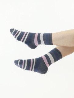 Thermo ponožky Stripe šedé s pruhmi