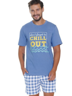 Pánske pyžamo Chill out II modré