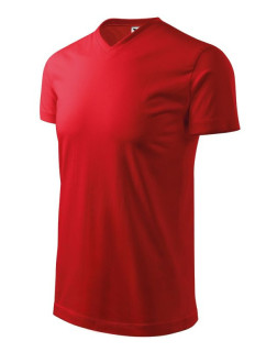 Malfini Těžké tričko s výstřihem do V M MLI-11107 červená