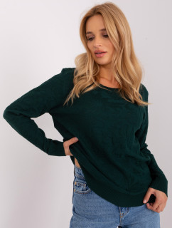 Sweter AT SW 2231A.00P ciemny zielony
