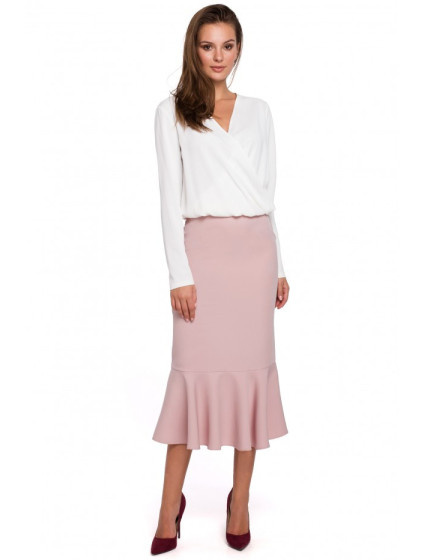 tužková sukně krepová růžová model 15103382 - Makover