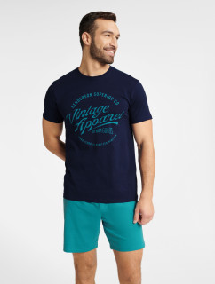 Pyžamo Friend 40678-59X tmavě modrá a zelená - Henderson