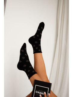 Ponožky bez model 19447494 se vzorem Černá - Milena