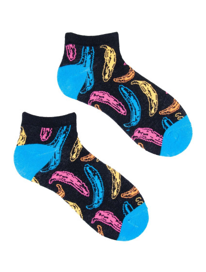 Kotníkové bavlněné ponožky Vzory Barvy Černá model 17232320 - Yoclub
