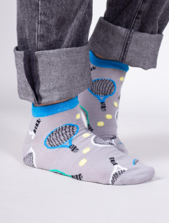 Yoclub Bavlněné ponožky Vzory Barvy SKS-0086F-B700 Grey
