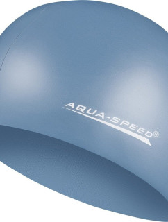 Kšiltovka na plavání AQUA SPEED Mega Grey/Blue Pattern 22