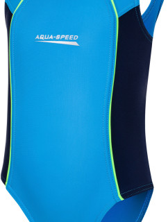 AQUA SPEED Swimming Suit Luna Blue/Green/Navy Blue Pattern 24