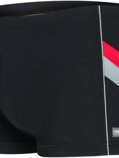 AQUA SPEED Plavecké šortky Ricardo Black/Red/Grey Pattern 136