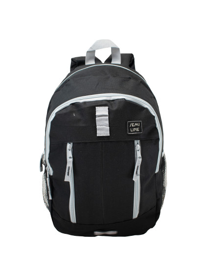 Semiline Backpack J4923-1 Black/White