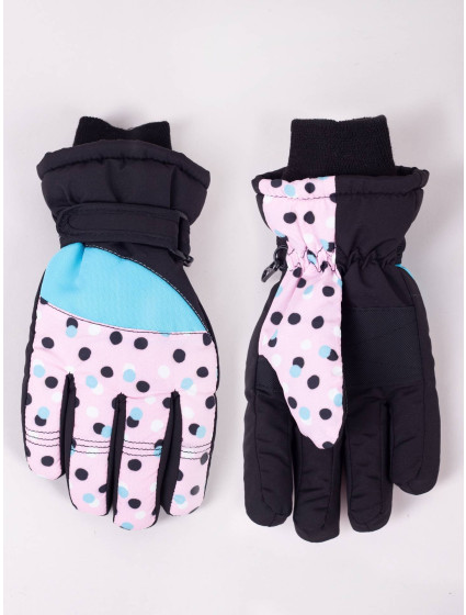Yoclub Dámské zimní lyžařské rukavice REN-0319K-A150 Multicolour