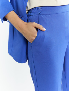 Monnari Elegantní kalhoty Dámské kalhoty s gumou Modrá barva