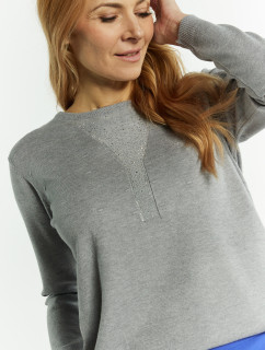 Monnari Jumpers & Cardigans Viscose Sweater With Rhinestones Grey