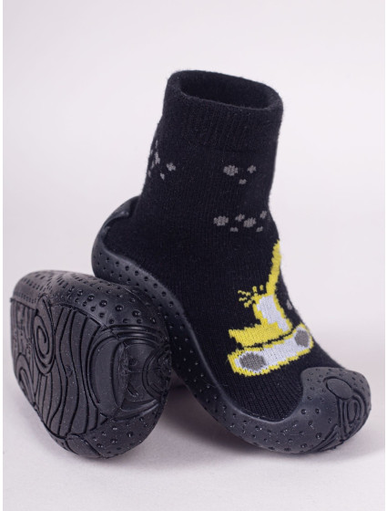 Dětské chlapecké ponožky s podrážkou černé model 19758369 - Yoclub