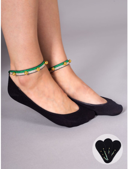 Ponožky s ozdobným 3Pack Black model 19758448 - Yoclub