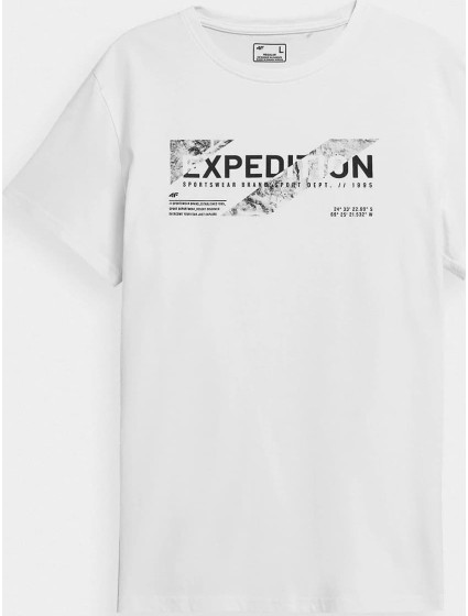 Pánské tričko model 18685385 Bílé - 4F
