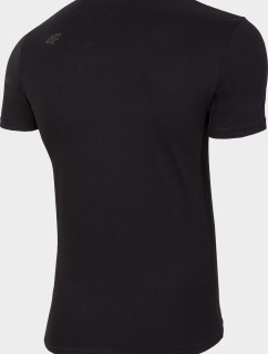 Pánské bavlněné tričko model 18653377 Černé - 4F