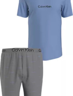 Spodní prádlo Pánské pyžamo S/S SHORT SET 000NM2183EN03 - Calvin Klein