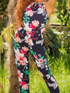 Trendy Summer Neck Overall with print