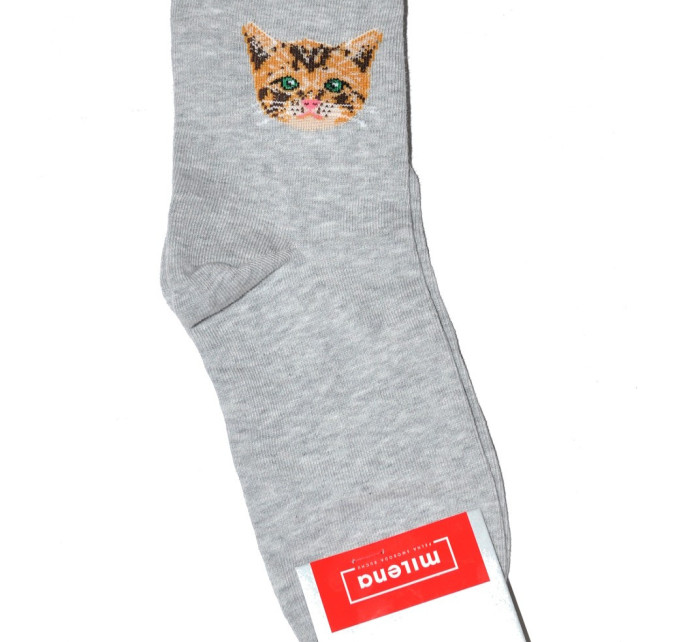 Dámske ponožky Milena 0200 Mačka 37-41