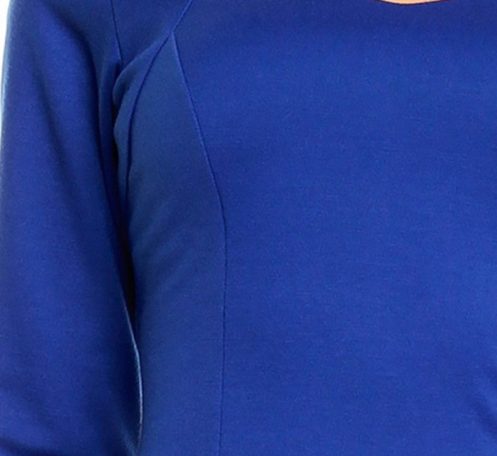 Společenské a casual šaty středně dlouhé modré Modrá /  model 15042655 - LENTAL