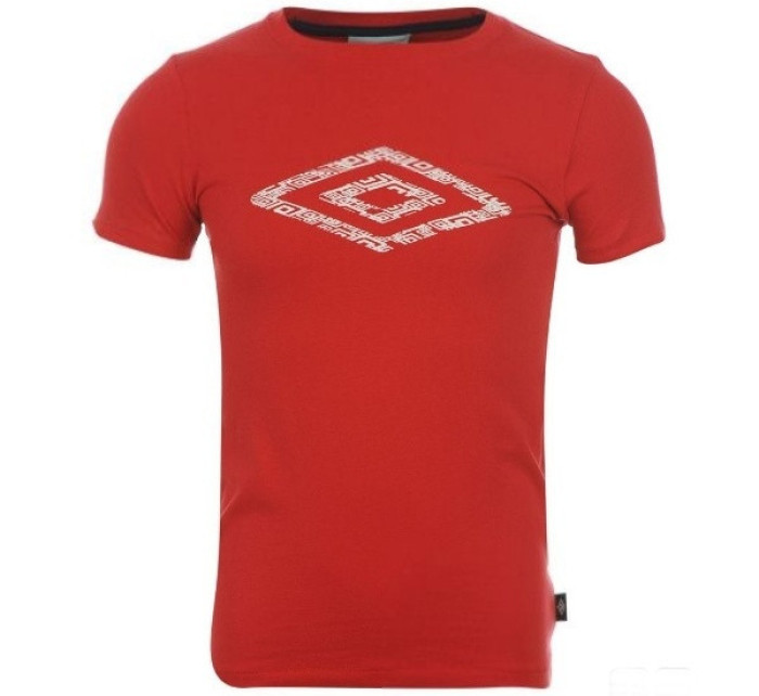 Umbro Cotton Logo T Shirt Boys Red - Červená / 11-12 - Umbro