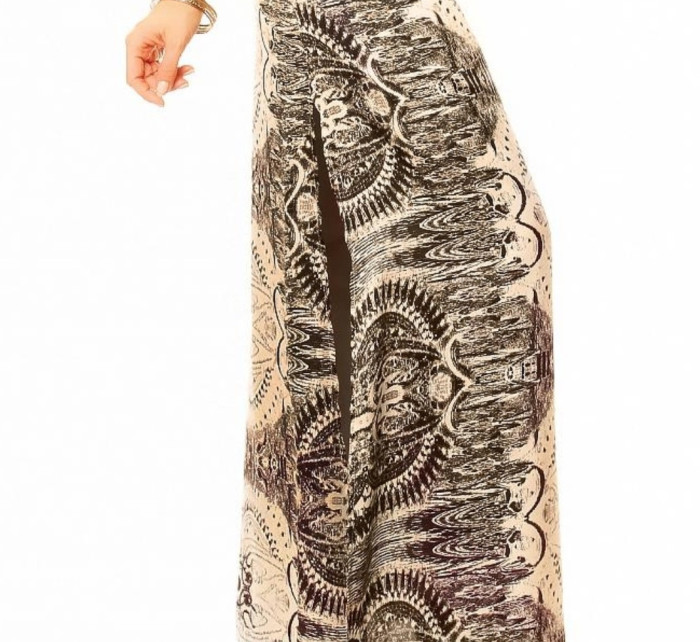 Letní dámské šaty s potiskem dlouhé  / S model 15042761 - SWEEWE