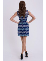 Dámské společenské šaty model 15042785 krajkou tmavě modré Tmavě modrá / M - Emamoda