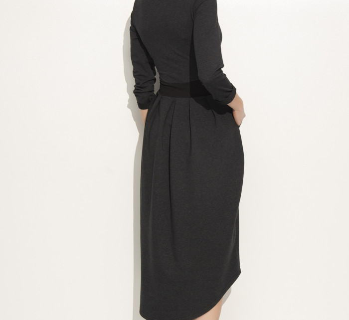 Dámské volnočasové šaty s model 15042868 sukní grafitové Šedá / 3XL - Makadamia