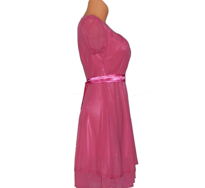 Dámské a šaty středně dlouhé růžové Růžová model 15042337 - OEM