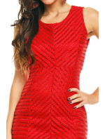Dámské značkové šaty  krátké červené Červená model 15042387 - Aikha